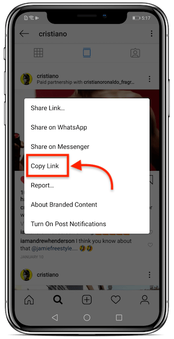 download instagram video android step 2